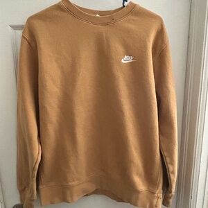tan nike sweat suit